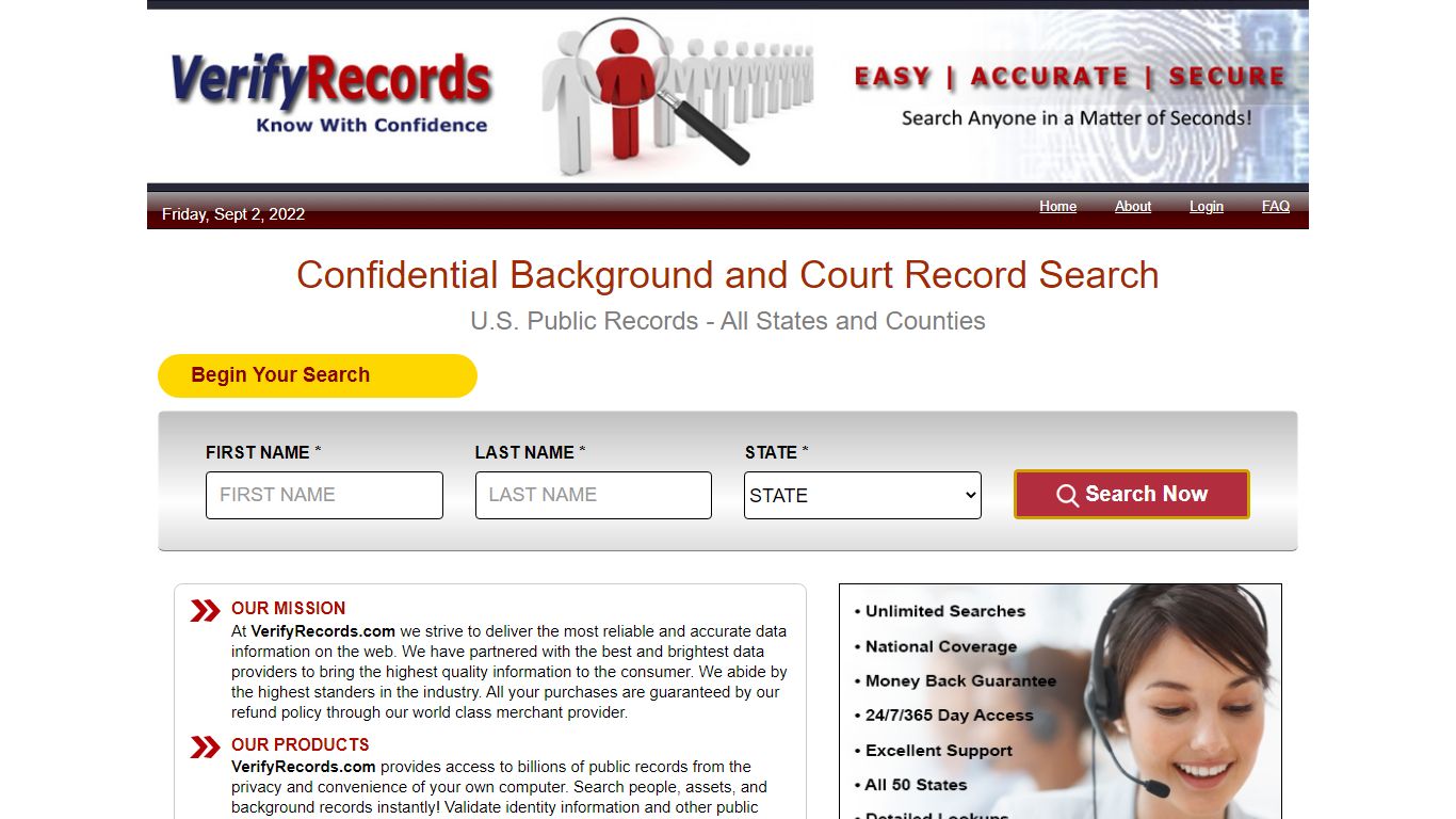 Background Records | VerifyRecords.com